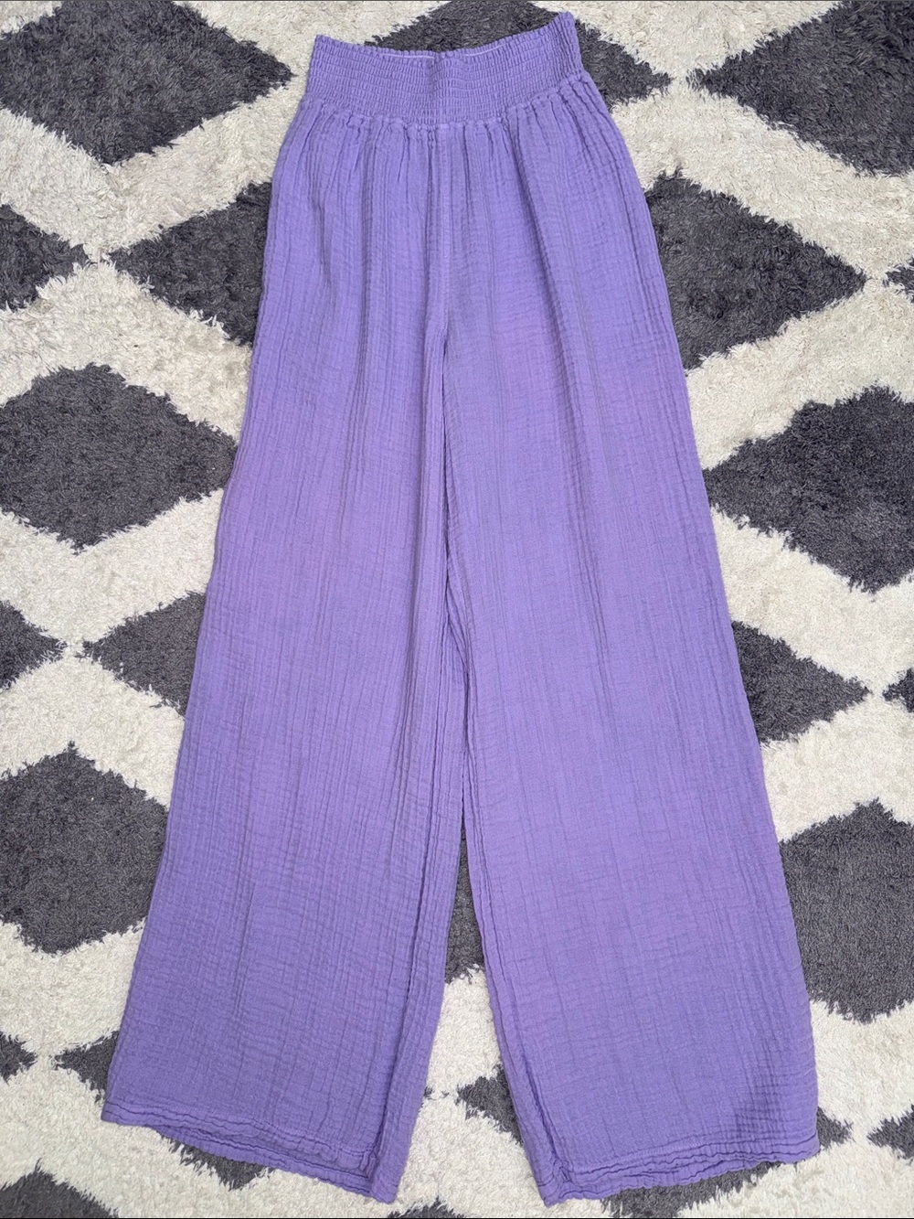 Michael Stars Susie Gauze Pant Lavender size Med